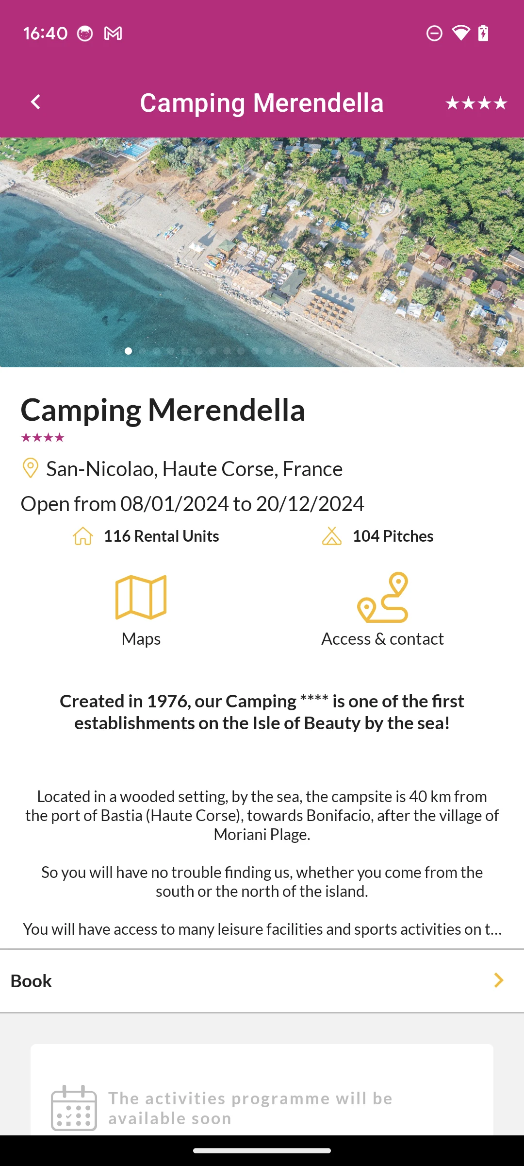 Corsica Camping screenshot